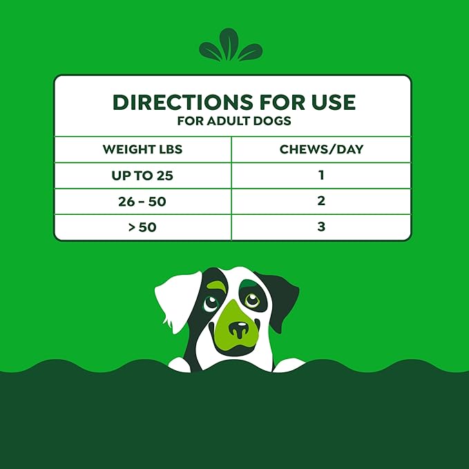 Greenies Supplements Hip and Joint Supplements for Dogs, Chicken Flavor, 6.08 oz. 30-Count