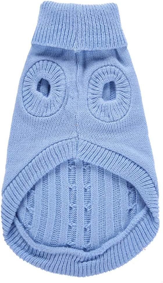 Warm Classic Turtleneck Pet Sweater - Cute Winter Dog & Cat Sweater for Small, Medium & Large Dogs - Christmas Sweaters for Girls & Boys