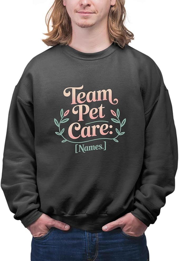 Classic Hobby Group T-Shirt with Name Interest Fun Trend Pet Care - Team Pet Care Black