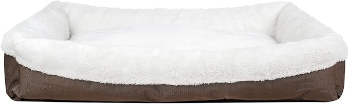long rich Durable Two Tone Color Oxford pet Bed, Large, by Happycare Textiles