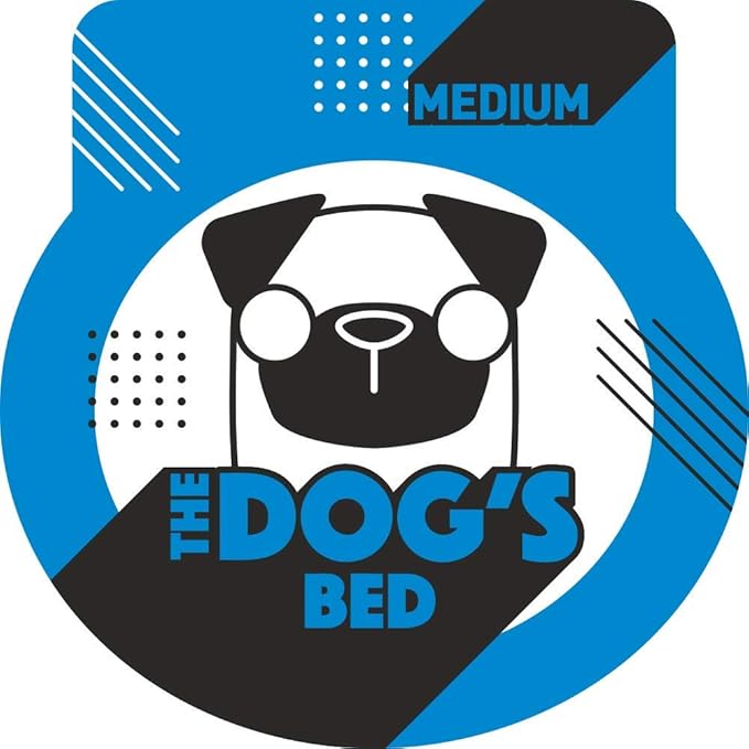 The Dog’s Bed Orthopedic Dog Bed Medium Blue Oxford with Red Trim UK Flag Dog Bed, Memory Foam, Pain Relief, Post Surgery, Lameness, Waterproof Washable Cover Cover