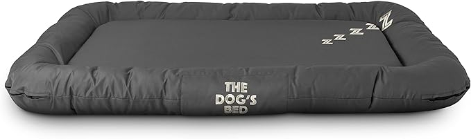 The Dog’s Bed Utility Waterproof Dog Bed, XXL, Durable Grey Oxford Fabric, Tough YKK Zippers, Washable Cover, Dog Beds for Home, Car, Crate & Yard, Puppy & All Pet Comfort, Veterinary Approved