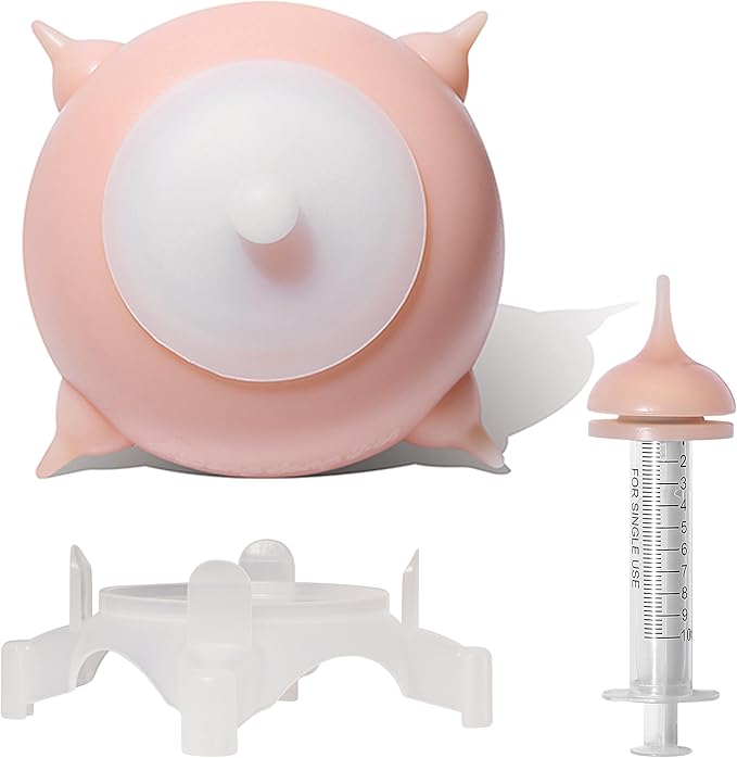 Puppy Milk Feeder Nursing Station feeders for Multiple Puppies Milk replacer Dongdong pet (S Size Kitten/Mini Puppy)