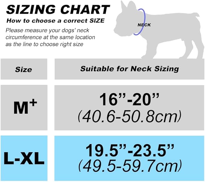 TSPRO Tactical Dog Collar, Adjustable, with Patch & Double Needle Metal Buckle, Heavy Duty for Medium to Large Dogs, Durable for Walking, Running, Hiking & Training (Camo Blue M+)