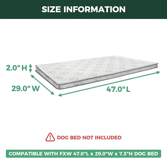 FXW Exclusive Dog Bed Cover, Only Compatible with FXW 47-Inch Titanest Dog Bed│Patented