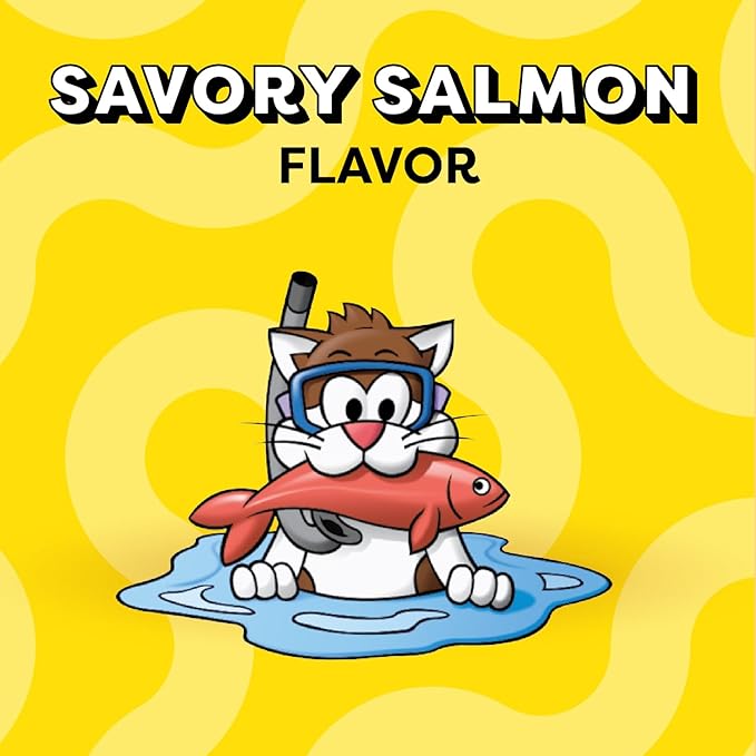 Temptations Classic Crunchy and Soft Cat Treats, Savory Salmon Flavor, 3 oz. Pouch (Pack of 12)