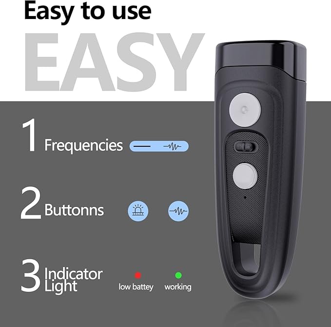 Dog Barking Control Devices,Dog Training Device-Dog Training，Training/Deterrent Modes，Train and Control Your Dog: Effective Barking Control Device LED Flashlight for Training and Behavior Correction