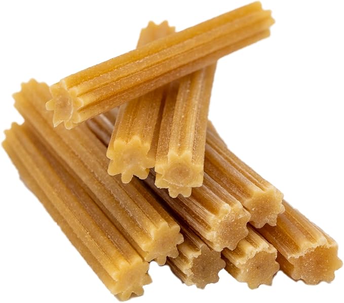 EcoKind Pet Treats Premium Gold Chicken Flavored Churro Chews | All Natural Himalayan Yak Cheese Dog Chew for Small to Large Dogs | Keeps Dogs Busy & Enjoying Indoors & Outdoor Use (5 Sticks)