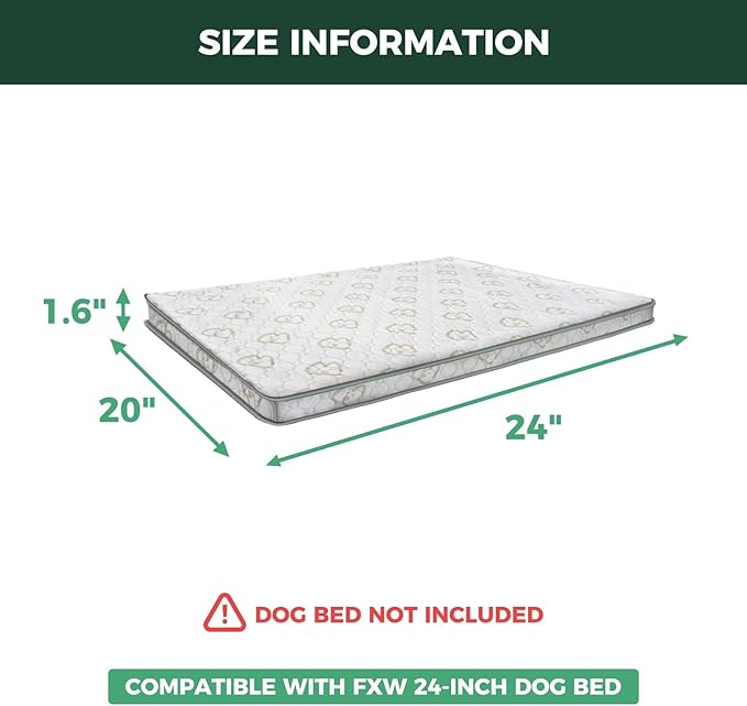 FXW Exclusive Dog Bed Cover, Only Compatible with FXW 24-Inch Titanest Dog Bed│Patented