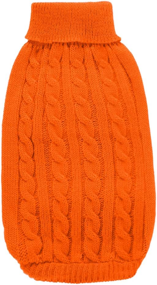 Warm Classic Turtleneck Pet Sweater - Cute Winter Dog & Cat Sweaters for Small, Medium & Large Dogs & Puppies - Christmas Sweaters for Girls & Boys