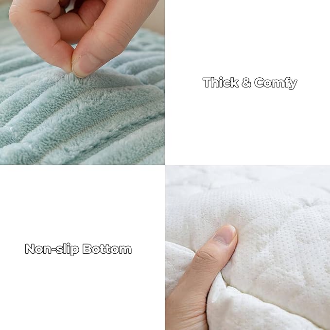 FUNNY FUZZY Couch Covers for Sofa, Washable Couch Cover Protector for Dogs, Flannel Couch Covers Pet Friendly Pet Mat Bed Sofa Cover (Blue, 27.6"×59.1")