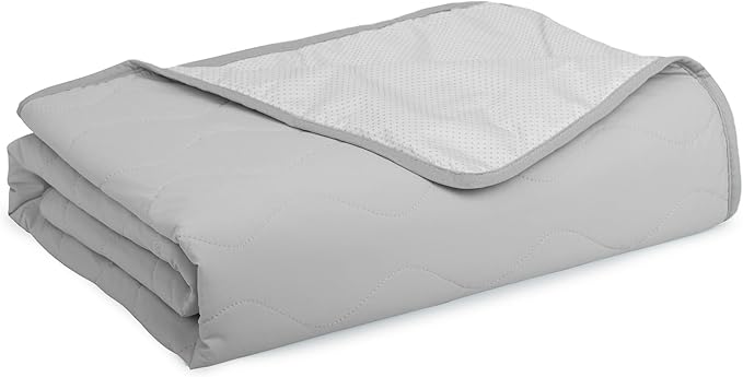 Cooling Blanket for Dogs - Q-MAX>0.4 Waterproof Pet Throw Blanket Bed Cover, Non-Slip Dog Blankets for Couch Protector, Washable Furniture Cover for Summer, Grey,40x60