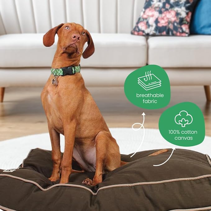 Molly Mutt Huge Dog Bed Cover -Landslide Print - Measures 36”X45”X5’-100% Cotton - Durable - Breathable - Sustainable - Machine Washable Dog Bed Cover