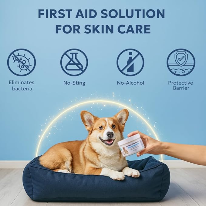 Forticept Blue Butter – Hot Spot Treatment for Dogs Cats | Dog Cat Wound Care | Skin Yeast Infections, Ringworm, Cuts, Rashes, First Aid Veterinary Strength Anti Itch Cream 4oz
