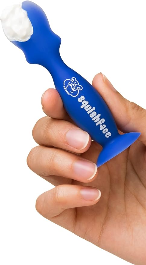 Squishface Wrinkle Paste & Flexible Silicone Dog Wrinkle Cream Applicator Bundle - Softer, Cleaner Way to Apply Wrinkle Paste to Your Dog's Face - Great for All Breeds!