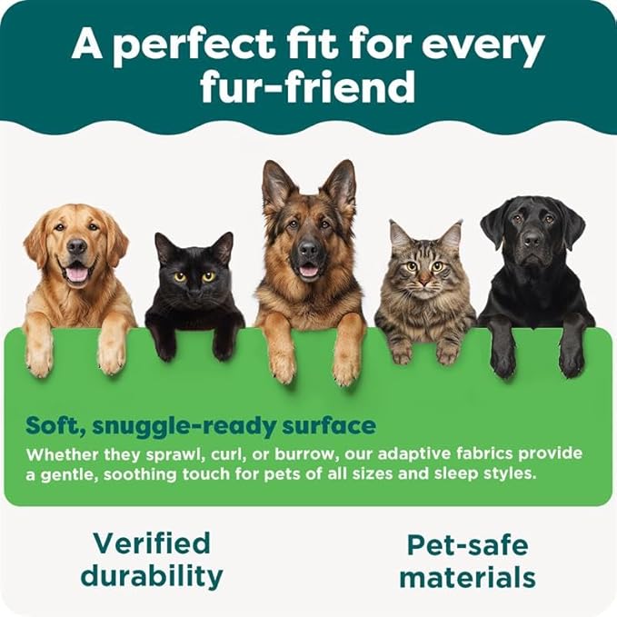 Furhaven Orthopedic Dog Bed for Large Dogs w/ Removable Bolsters & Washable Cover, For Dogs Up to 95 lbs - Luxe Faux Fur & Performance Linen Sofa - Charcoal, Jumbo/XL