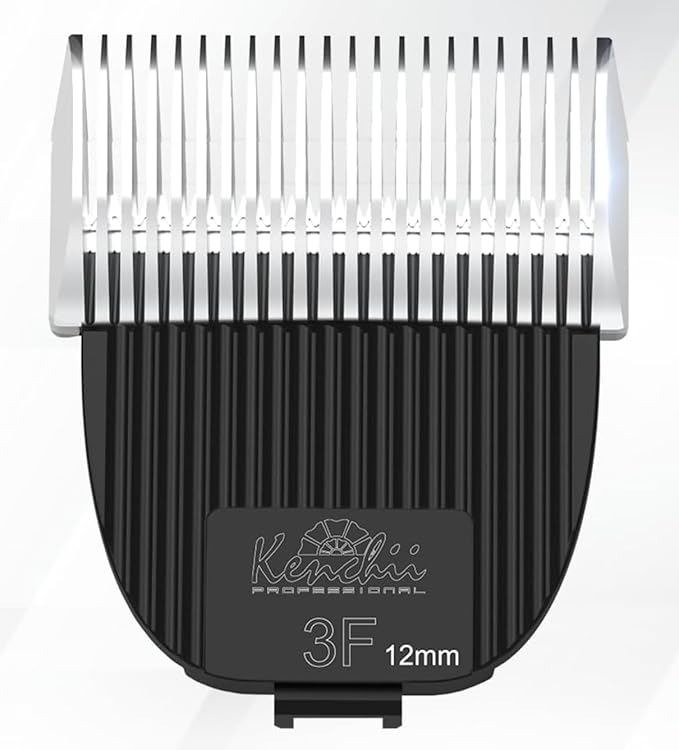 Kenchii Flash Clipper Blade (3F,12mm) Only Compatible with Flash Clipper,Black & White
