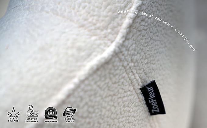 Luxury Pet Sofa Bed - Washable Plush Velvet Pet Couch for Medium & Large Dogs,Milky White