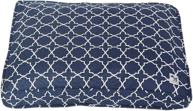 Molly Mutt Sheepy Wool-Filled Crate Pad, GOTS-Certified 100% Organic Cotton Canvas Cover with Soft 100% Natural Wool Insert, Ideal for Dog Bed or Kennel, Romeo & Juliet, 42" x 28" x 2.5"