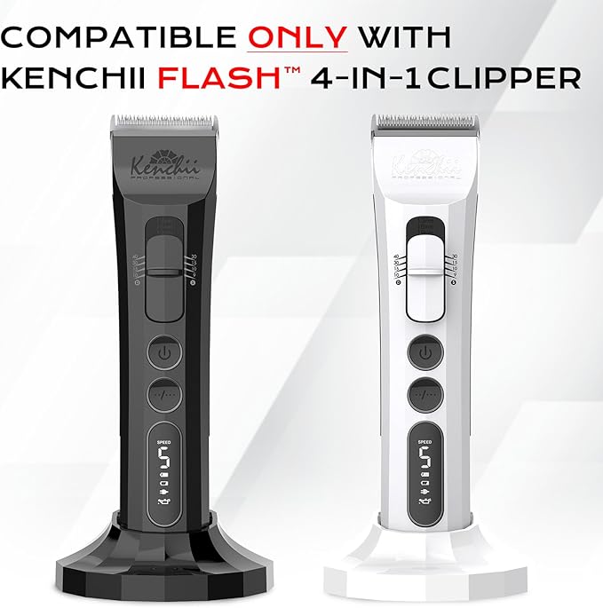 Kenchii Flash Clipper Blade (4F,9mm) Only Compatible with Flash Clipper,Black & White