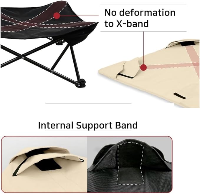 Two Heights in One, Dog Bed Cot for Pet, Waterproof Mesh, Adjustable Height, Indoor/Outdoor (Beige, Large)