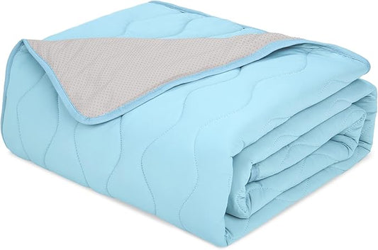 Cooling Blanket for Dogs - Q-MAX>0.4 Waterproof Pet Throw Blanket Bed Cover, Non-Slip Dog Blankets for Couch Protector, Washable Furniture Cover for Summer, Blue,60x80