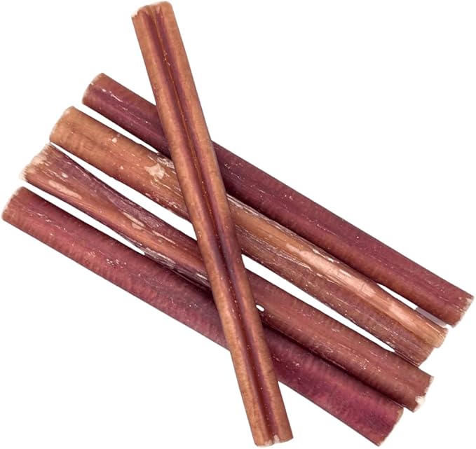 Supreme 6-inch Standard Bully Sticks by Sancho and Lola’s (10 Pack) All-Natural, Long-Lasting Dog Chew Treats - Free-Range, Grass-Fed Beef - Low Odor