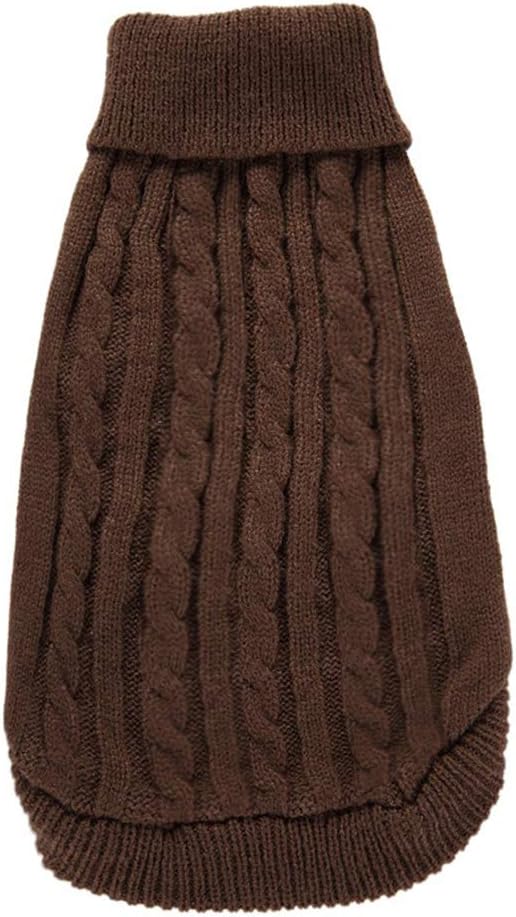 Warm Dog Sweater for Small, Medium, Large Dogs - Cute Winter Classic Turtleneck Pet Sweater for Cats - Christmas Clothes Coat for Girls Boys Puppy