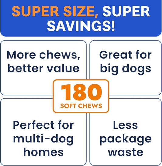 Bark&Spark Dog Probiotics & Digestive Enzymes (Gut Health) Allergy & Itchy Skin - Pet Diarrhea Gas Treatment Upset Stomach Relief Pill, Digestion Health Tummy Treat (180Ct Bacon)