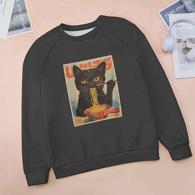 Womens Ugly Christmas Sweatshirt Funny Cat Dog Printed Xmas Pullover Shirts Crewneck Long Sleeve Graphic Hoodies