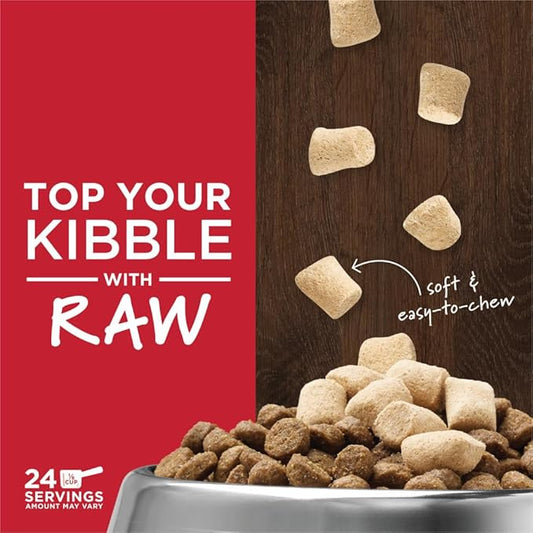 Instinct Raw Boost Mixers, Freeze Dried Dog Food Topper, Grain Free Recipe - All Natural Beef, 6 oz. Bag