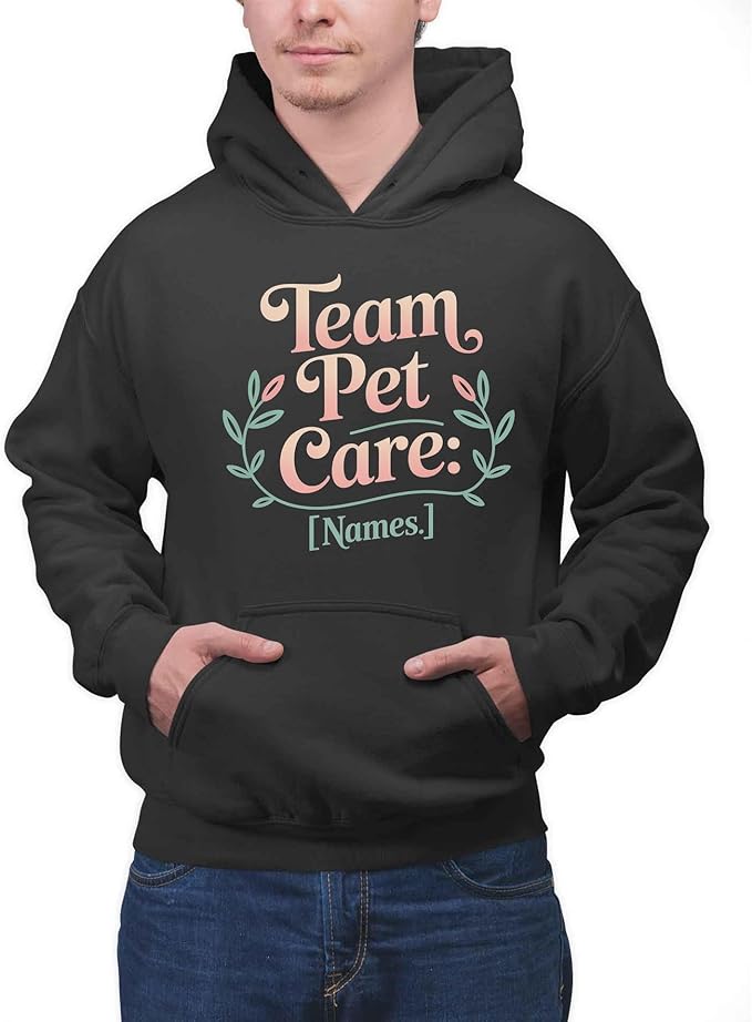 Classic Hobby Group T-Shirt with Name Interest Fun Trend Pet Care - Team Pet Care Black