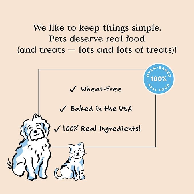 Bocce's Bakery Oven Baked Quack Quack Quack Dog Treats - All-Natural, Real Ingredient, Wheat-Free Soft & Chewy Cookies - Baked in The USA, Peanut Butter & Banana Flavor, 6 oz