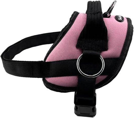 Bark Appeal Light Pink No-Pull Dog Harness for Medium to Large Sized Pets – Adjustable, Reflective Vest with 3 Leash Clips for Added Control, Easy Walks & Training – Large