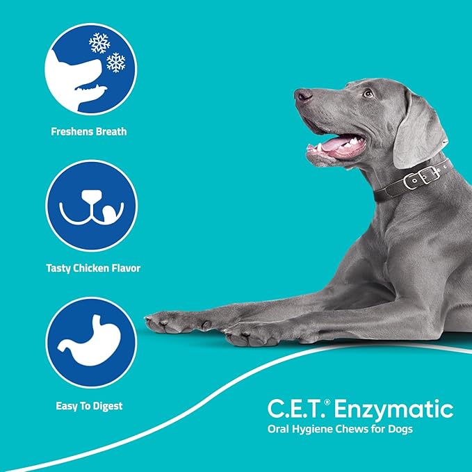 C.E.T. Oral Hygiene Chews for Dogs (Small / 30 count)