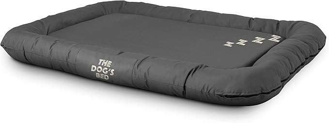 The Dog’s Bed Utility Waterproof Dog Bed, XXL, Durable Grey Oxford Fabric, Tough YKK Zippers, Washable Cover, Dog Beds for Home, Car, Crate & Yard, Puppy & All Pet Comfort, Veterinary Approved