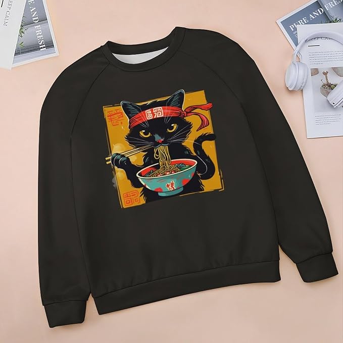 Womens Ugly Christmas Sweatshirt Funny Cat Dog Printed Xmas Pullover Shirts Crewneck Long Sleeve Graphic Hoodies
