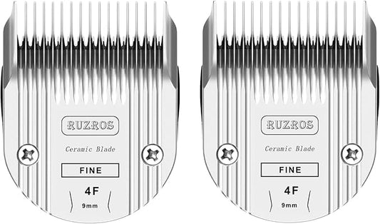 4F Pet Dog Standard Grooming Replacement Blade Compatible with Wahl 5 in 1 Arco,Bravura,Chromado,Creativa,Figura,Motion,Bellissima Clippers, Cutting Length 3/8” 9MM 2 Pack