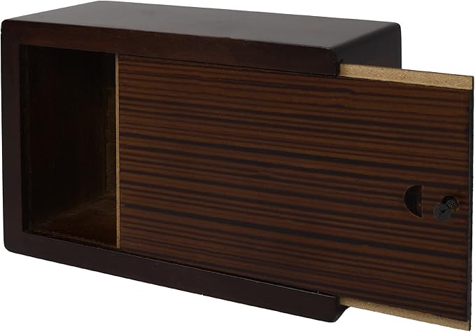 Custom Pet Keepsake Urns for Dogs, Wooden Box for Pet Ashes with Photo, Small, 6" x 4" x 2.75", Rosewood, Animal Print