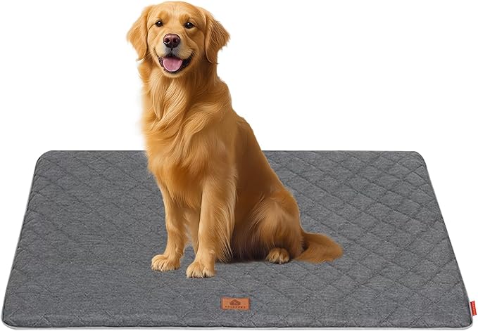 All-Season Dog Bed, Soft & Comfortable Dog Kennel Pad for Crate Durable Mat for Dogs & Cats,Ideal for Crate, Kennel(Black, XX-Large)