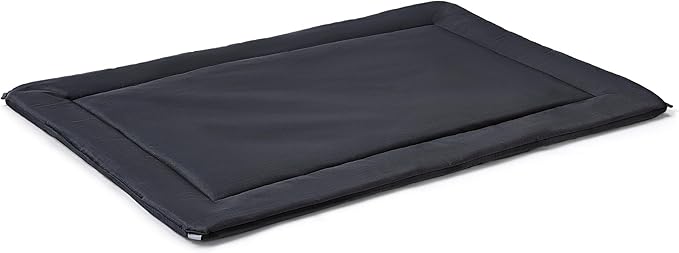 Cybarmour Chew Proof Dog Crate Pad - Outdoor Indestructible Dog Bed - Tough - Potable - Machine Washable - Water & Dirt-Resistant - Jumbo Breeds & Fits 54-Inch Crate - 53"x35", Black