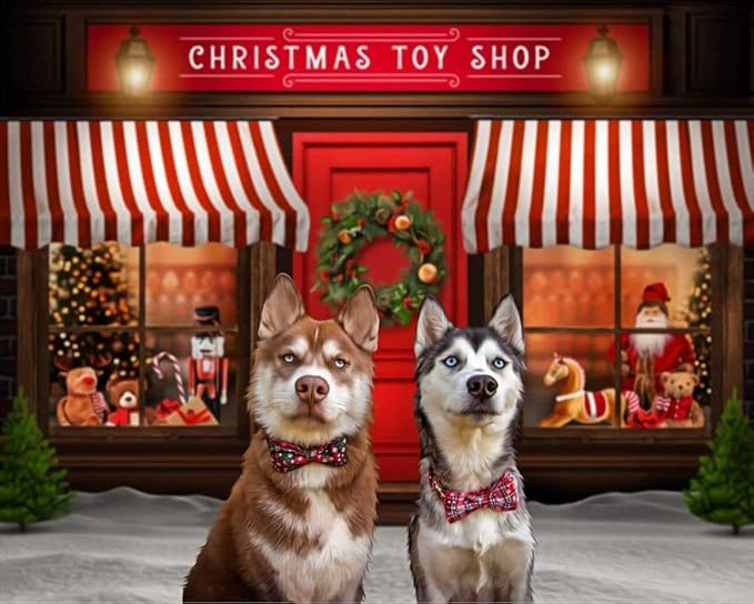 Lionheart glory Christmas Plaid Dog Collar Adjustable Soft Dog Collar with Bowtie, Pet Gift Dog Collars Bow for Small Medium Large Dogs