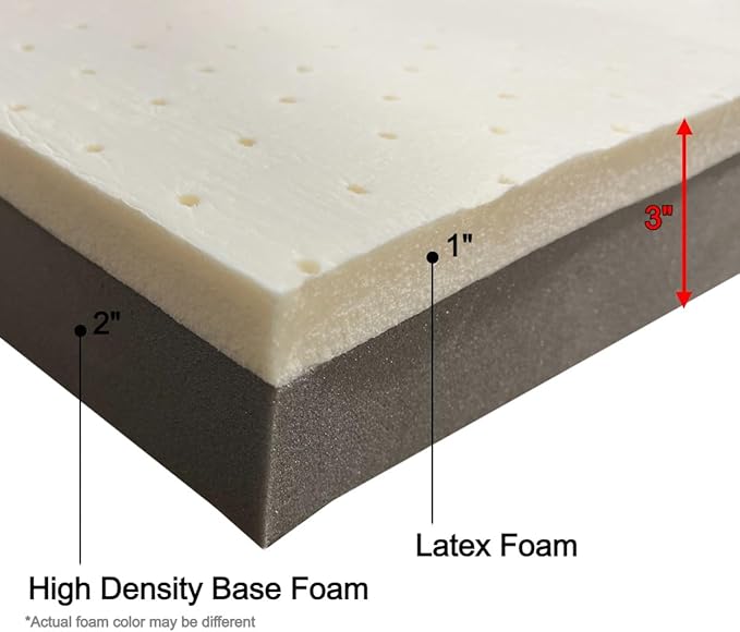 Pet Dog Bed Latex Foam Platform Pad (42x28x3 inches)