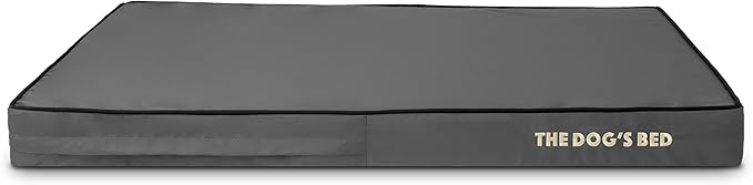 The Dog's Bed Replacement Outer Cover ONLY (Outer Cover ONLY - NO Bed, NO Waterproof Inner) for The Dog's Bed, Washable Oxford Fabric, Extra Large 4 Inches (Grey with Black Piping)