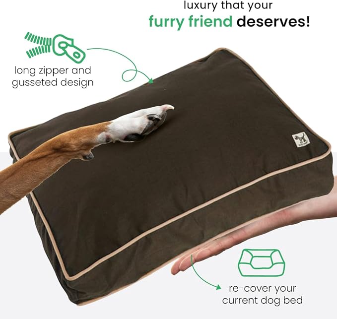 Molly Mutt Huge Dog Bed Cover -Landslide Print - Measures 36”X45”X5’-100% Cotton - Durable - Breathable - Sustainable - Machine Washable Dog Bed Cover