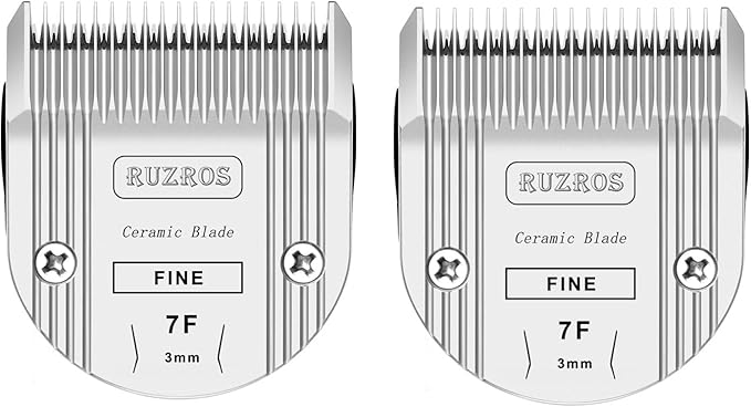 7F Pet Dog Standard Grooming Replacement Blade Compatible with Wahl 5 in 1 Arco,Bravura,Chromado,Creativa,Figura,Motion,Bellissima Clippers,Cutting Length 1/8 in（3mm） 2 Pack