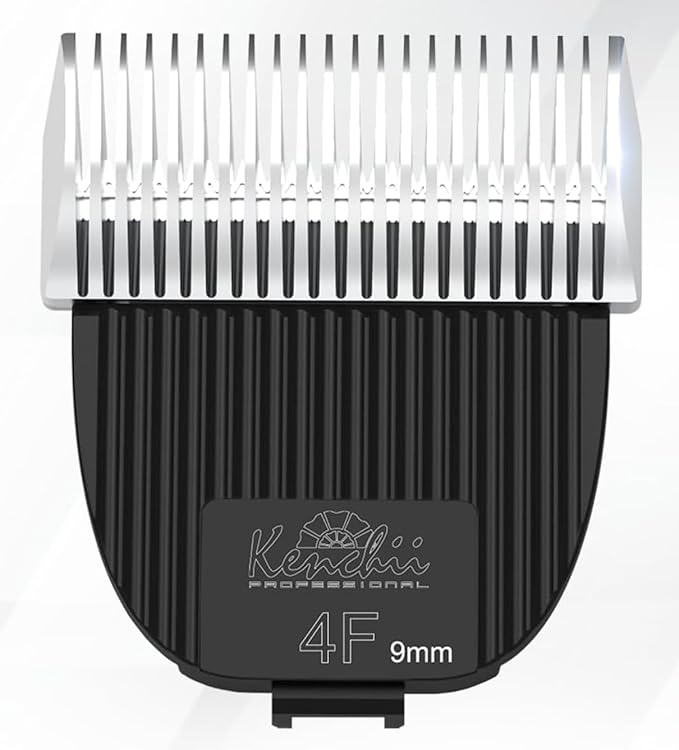 Kenchii Flash Clipper Blade (4F,9mm) Only Compatible with Flash Clipper,Black & White