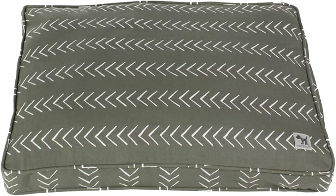 Molly Mutt Sheepy Wool Crate Pad, 100% Cotton Canvas Cover with Soft, Supportive, & Temperature-Regulating 100% Natural Wool-Filled Insert Dog Bed, Crate Mat, Forever Young, 30" x 21" x 2.5"