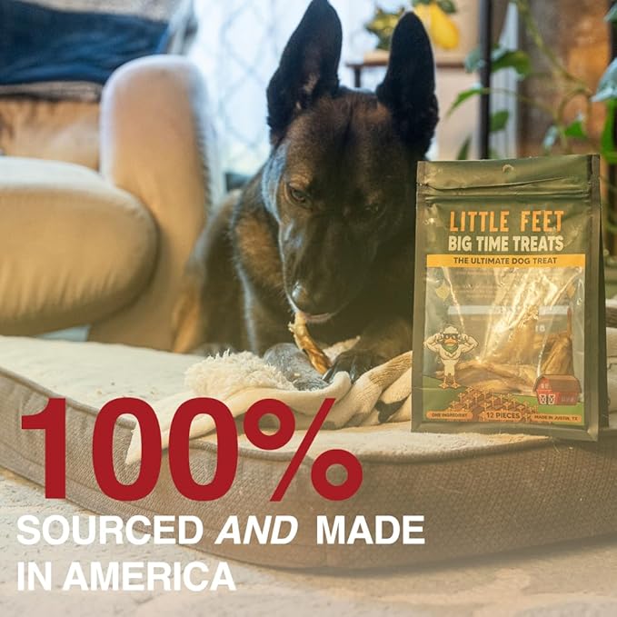Duck Feet Dog Treats - Single Bag - 12 Pieces - 100% Sourced and Made in USA