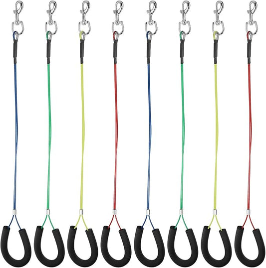 8 Pcs Dog Grooming Loop Noose, Restraint Loop for Groomers Long Noose for Pet Grooming Table Bath Tub Medium Large Small Bathing Station